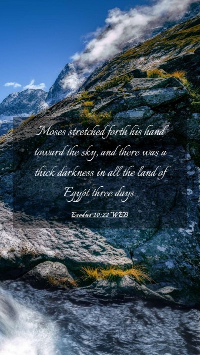 Picture 03 - Exodus 10:22 WEB Mobile Phone Wallpaper - Moses stretched forth his hand toward the sky, - Mobile Bible Verse Wallpaper