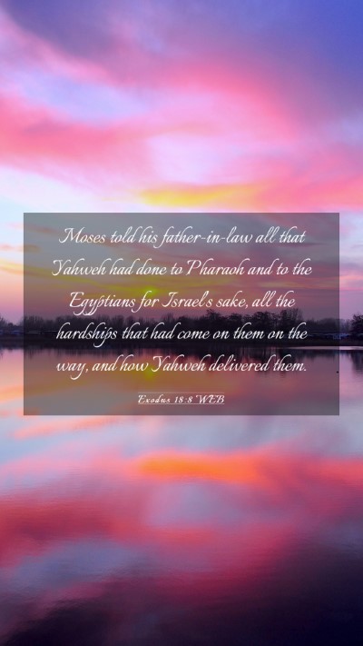 Picture 03 - Exodus 18:8 WEB Mobile Phone Wallpaper - Moses told his father-in-law all that Yahweh had - Mobile Bible Verse Wallpaper