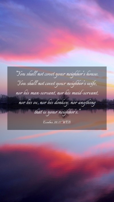 Picture 03 - Exodus 20:17 WEB Mobile Phone Wallpaper - 