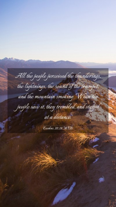 Picture 03 - Exodus 20:18 WEB Mobile Phone Wallpaper - All the people perceived the thunderings, the - Mobile Bible Verse Wallpaper