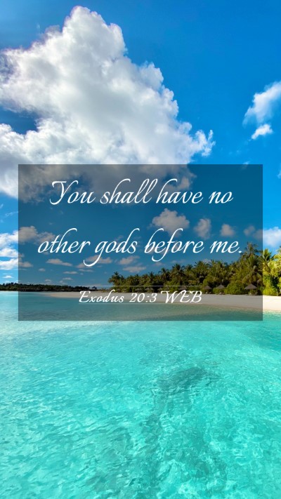 Picture 03 - Exodus 20:3 WEB Mobile Phone Wallpaper - You shall have no other gods before - Mobile Bible Verse Wallpaper