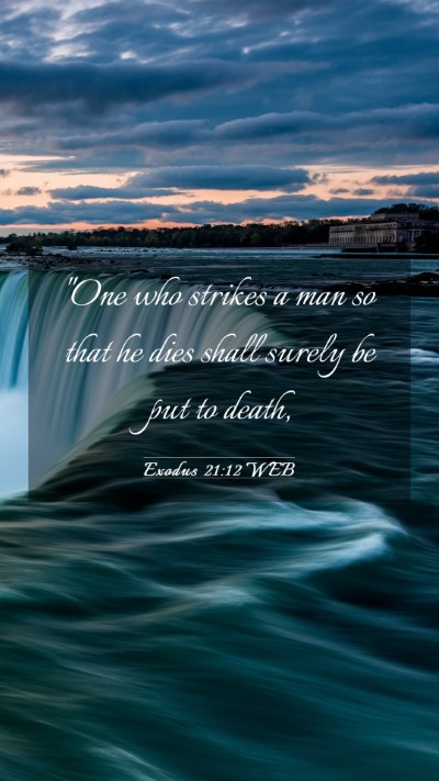 Picture 03 - Exodus 21:12 WEB Mobile Phone Wallpaper - 