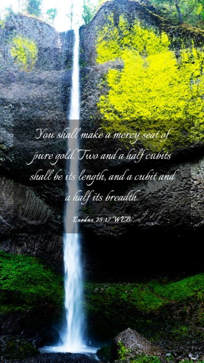 Picture 03 - Exodus 25:17 WEB Mobile Phone Wallpaper - You shall make a mercy seat of pure gold. Two and - Mobile Bible Verse Wallpaper