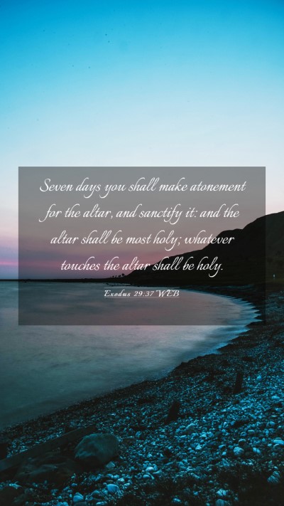 Picture 03 - Exodus 29:37 WEB Mobile Phone Wallpaper - Seven days you shall make atonement for the - Mobile Bible Verse Wallpaper