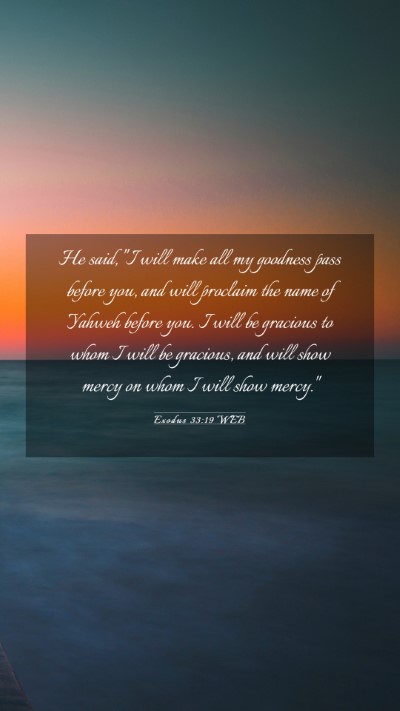Picture 03 - Exodus 33:19 WEB Mobile Phone Wallpaper - He said, 