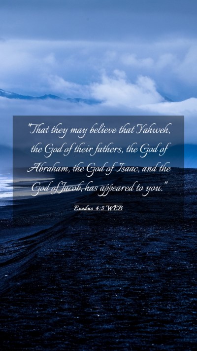 Picture 03 - Exodus 4:5 WEB Mobile Phone Wallpaper - 