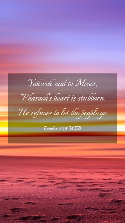 Picture 03 - Exodus 7:14 WEB Mobile Phone Wallpaper - Yahweh said to Moses, 