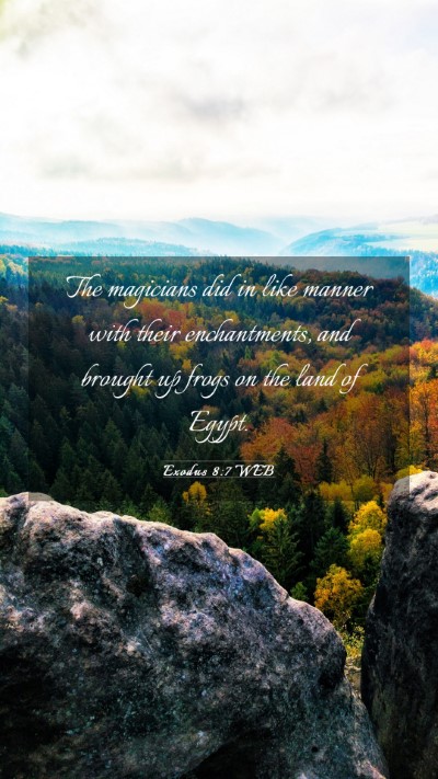 Picture 03 - Exodus 8:7 WEB Mobile Phone Wallpaper - The magicians did in like manner with their - Mobile Bible Verse Wallpaper