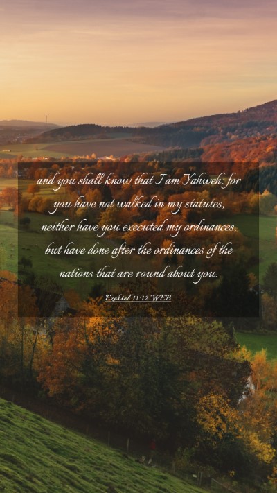 Picture 03 - Ezekiel 11:12 WEB Mobile Phone Wallpaper - and you shall know that I am Yahweh: for you have - Mobile Bible Verse Wallpaper