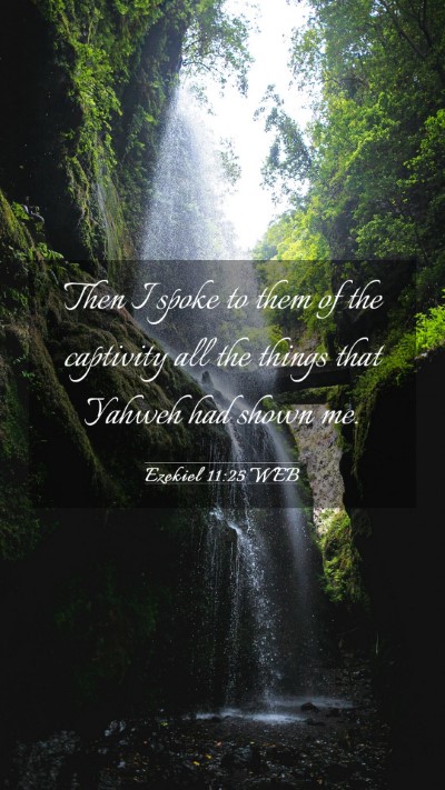 Picture 03 - Ezekiel 11:25 WEB Mobile Phone Wallpaper - Then I spoke to them of the captivity all the - Mobile Bible Verse Wallpaper