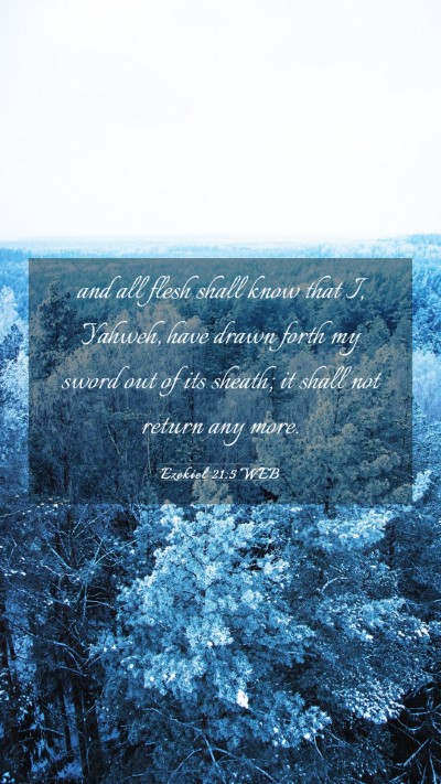 Picture 03 - Ezekiel 21:5 WEB Mobile Phone Wallpaper - and all flesh shall know that I, Yahweh, have - Mobile Bible Verse Wallpaper