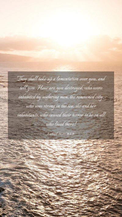 Picture 03 - Ezekiel 26:17 WEB Mobile Phone Wallpaper - They shall take up a lamentation over you, and - Mobile Bible Verse Wallpaper