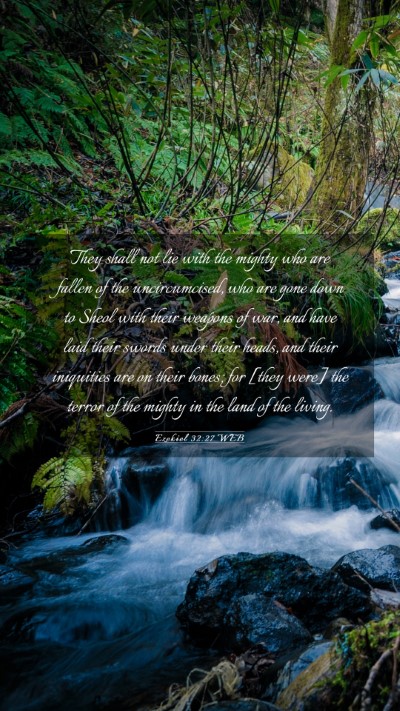 Picture 03 - Ezekiel 32:27 WEB Mobile Phone Wallpaper - They shall not lie with the mighty who are fallen - Mobile Bible Verse Wallpaper