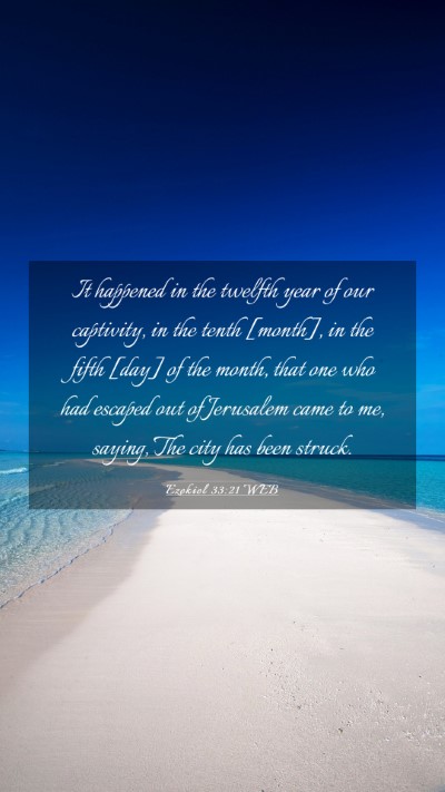 Picture 03 - Ezekiel 33:21 WEB Mobile Phone Wallpaper - It happened in the twelfth year of our captivity, - Mobile Bible Verse Wallpaper