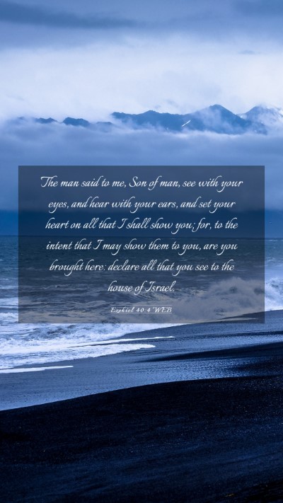 Picture 03 - Ezekiel 40:4 WEB Mobile Phone Wallpaper - The man said to me, Son of man, see with your - Mobile Bible Verse Wallpaper