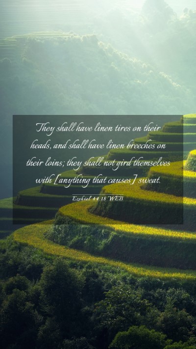 Picture 03 - Ezekiel 44:18 WEB Mobile Phone Wallpaper - They shall have linen tires on their heads, and - Mobile Bible Verse Wallpaper