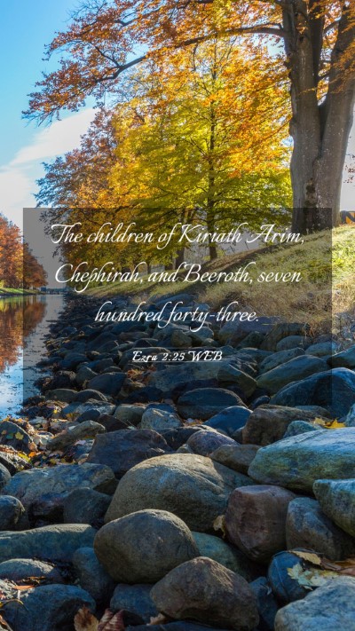 Picture 03 - Ezra 2:25 WEB Mobile Phone Wallpaper - The children of Kiriath Arim, Chephirah, and - Mobile Bible Verse Wallpaper