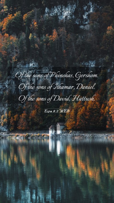 Picture 03 - Ezra 8:2 WEB Mobile Phone Wallpaper - Of the sons of Phinehas, Gershom. Of the sons of - Mobile Bible Verse Wallpaper