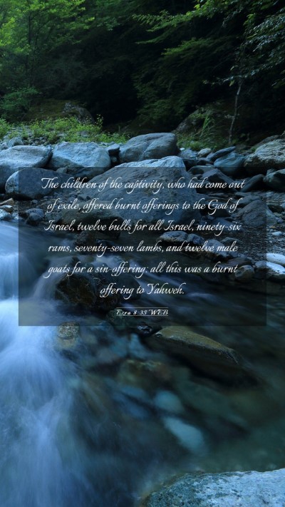 Picture 03 - Ezra 8:35 WEB Mobile Phone Wallpaper - The children of the captivity, who had come out - Mobile Bible Verse Wallpaper