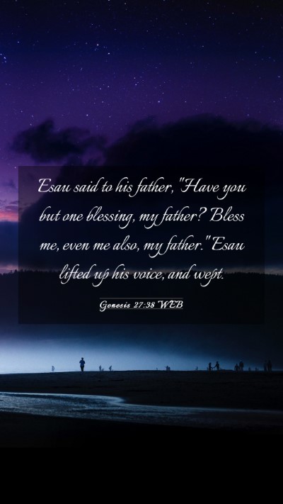 Picture 03 - Genesis 27:38 WEB Mobile Phone Wallpaper - Esau said to his father, 