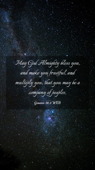 Picture 03 - Genesis 28:3 WEB Mobile Phone Wallpaper - May God Almighty bless you, and make you - Mobile Bible Verse Wallpaper