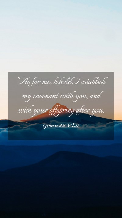 Picture 03 - Genesis 9:9 WEB Mobile Phone Wallpaper - 