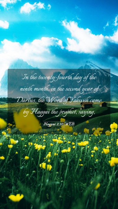 Picture 03 - Haggai 2:10 WEB Mobile Phone Wallpaper - In the twenty-fourth day of the ninth month, in - Mobile Bible Verse Wallpaper