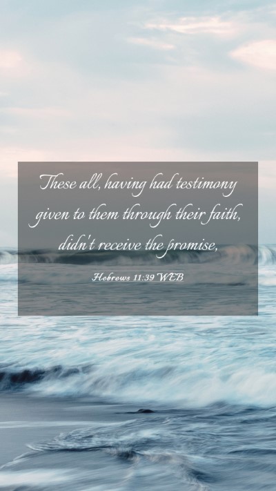 Picture 03 - Hebrews 11:39 WEB Mobile Phone Wallpaper - These all, having had testimony given to them - Mobile Bible Verse Wallpaper