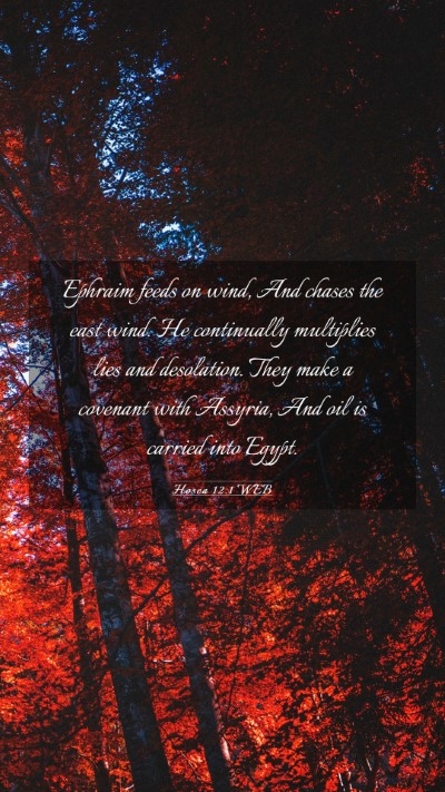 Picture 03 - Hosea 12:1 WEB Mobile Phone Wallpaper - Ephraim feeds on wind, And chases the east wind. - Mobile Bible Verse Wallpaper