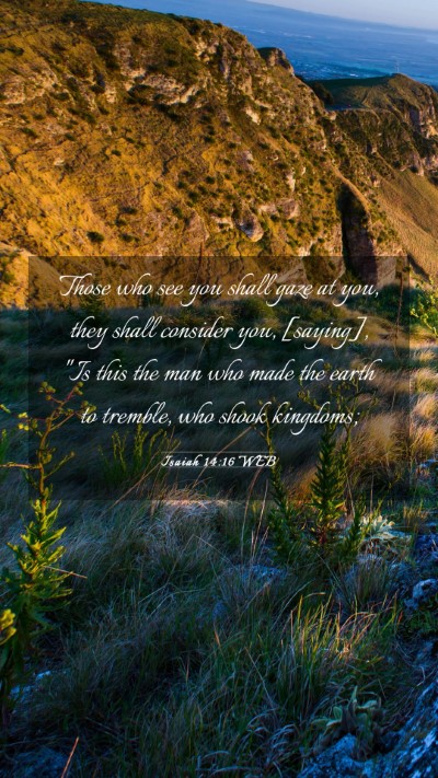 Picture 03 - Isaiah 14:16 WEB Mobile Phone Wallpaper - Those who see you shall gaze at you, they shall - Mobile Bible Verse Wallpaper
