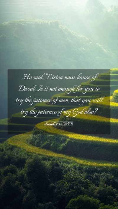 Picture 03 - Isaiah 7:13 WEB Mobile Phone Wallpaper - He said, 