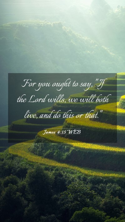 Picture 03 - James 4:15 WEB Mobile Phone Wallpaper - For you ought to say, 