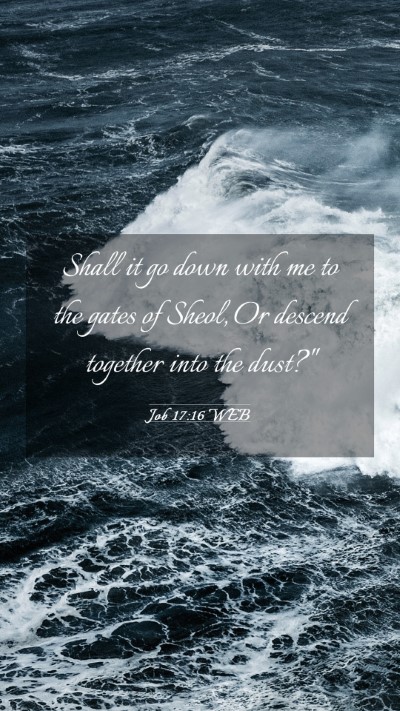 Picture 03 - Job 17:16 WEB Mobile Phone Wallpaper - Shall it go down with me to the gates of Sheol, - Mobile Bible Verse Wallpaper
