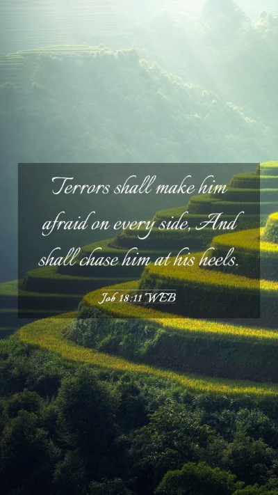 Picture 03 - Job 18:11 WEB Mobile Phone Wallpaper - Terrors shall make him afraid on every side, And - Mobile Bible Verse Wallpaper