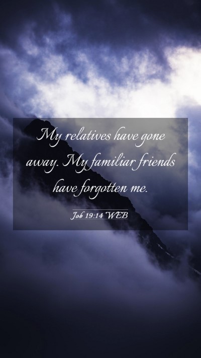 Picture 03 - Job 19:14 WEB Mobile Phone Wallpaper - My relatives have gone away. My familiar friends - Mobile Bible Verse Wallpaper