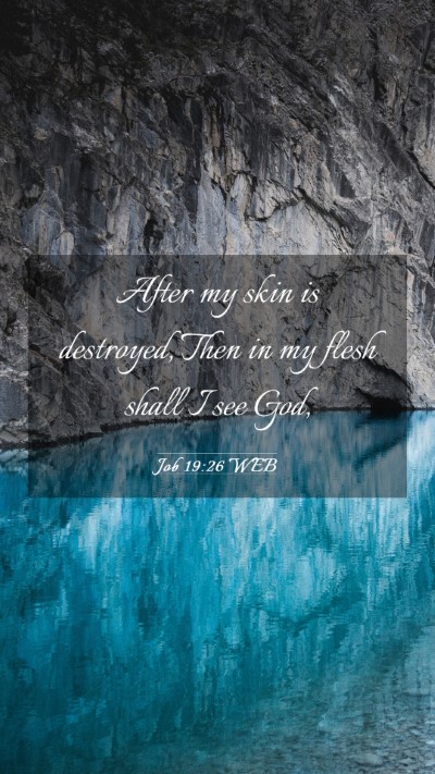 Picture 03 - Job 19:26 WEB Mobile Phone Wallpaper - After my skin is destroyed, Then in my flesh - Mobile Bible Verse Wallpaper
