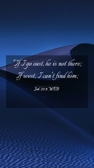 Picture 03 - Job 23:8 WEB Mobile Phone Wallpaper - 