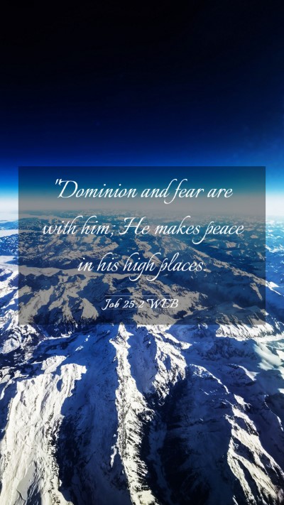 Picture 03 - Job 25:2 WEB Mobile Phone Wallpaper - 