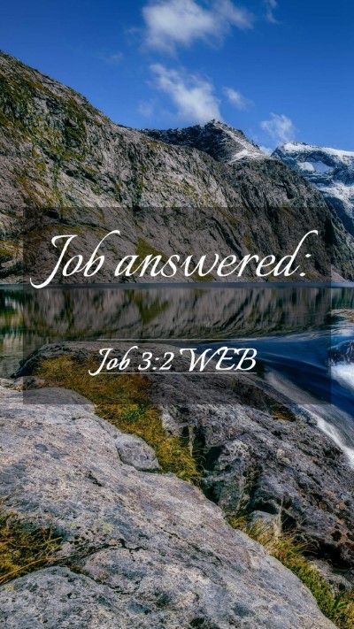 Picture 03 - Job 3:2 WEB Mobile Phone Wallpaper - Job - Mobile Bible Verse Wallpaper
