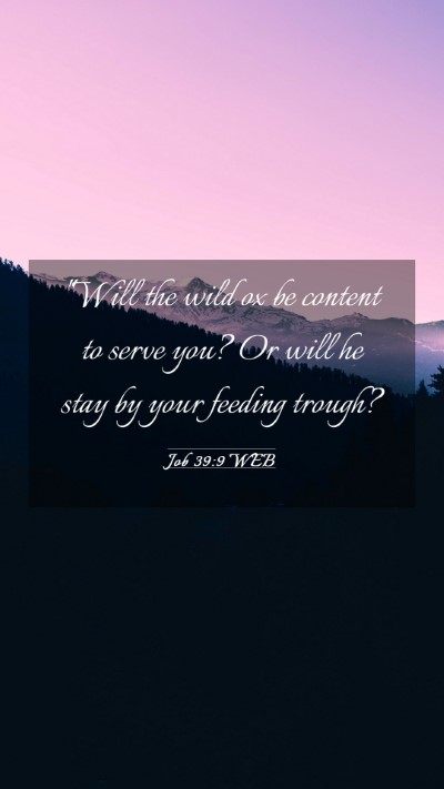 Picture 03 - Job 39:9 WEB Mobile Phone Wallpaper - 
