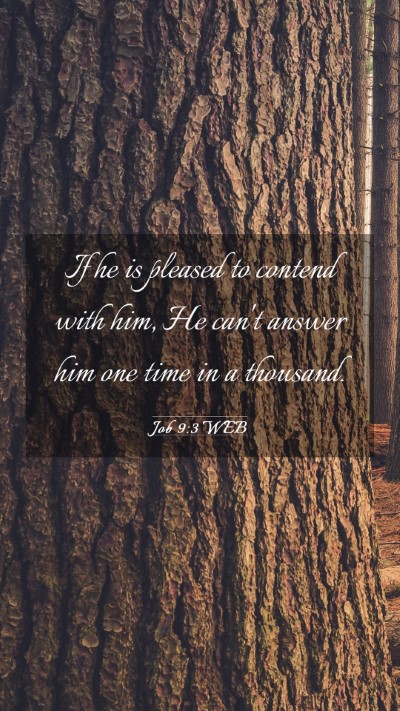 Picture 03 - Job 9:3 WEB Mobile Phone Wallpaper - If he is pleased to contend with him, He can't - Mobile Bible Verse Wallpaper