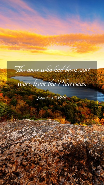 Picture 03 - John 1:24 WEB Mobile Phone Wallpaper - The ones who had been sent were from the - Mobile Bible Verse Wallpaper