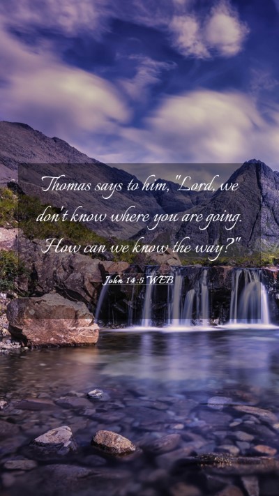 Picture 03 - John 14:5 WEB Mobile Phone Wallpaper - Thomas says to him, 