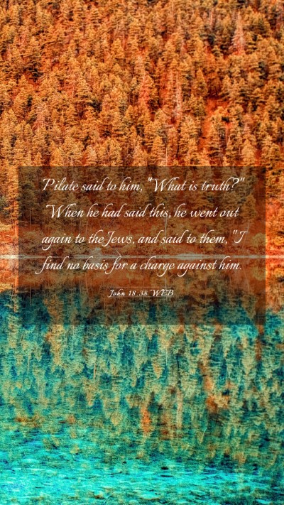 Picture 03 - John 18:38 WEB Mobile Phone Wallpaper - Pilate said to him, 