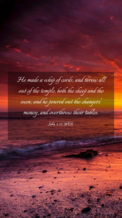 Picture 03 - John 2:15 WEB Mobile Phone Wallpaper - He made a whip of cords, and threw all out of the - Mobile Bible Verse Wallpaper