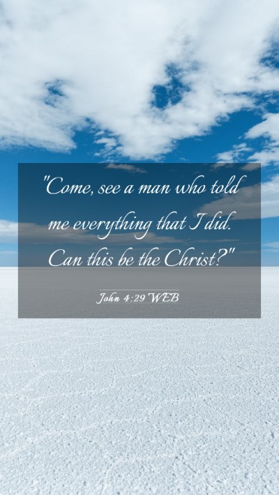Picture 03 - John 4:29 WEB Mobile Phone Wallpaper - 