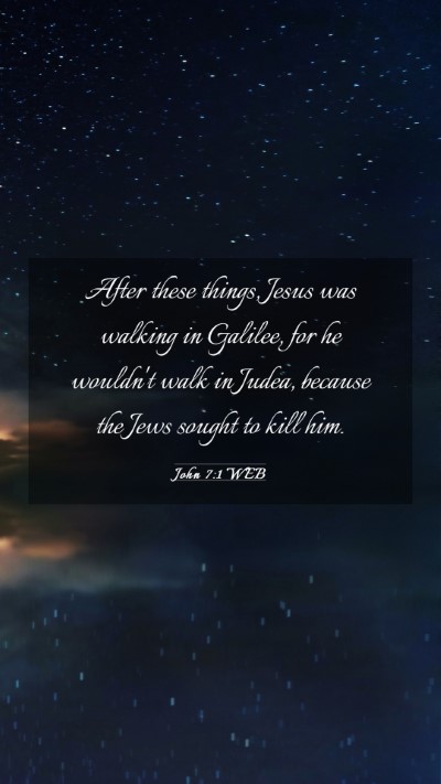 Picture 03 - John 7:1 WEB Mobile Phone Wallpaper - After these things, Jesus was walking in Galilee, - Mobile Bible Verse Wallpaper