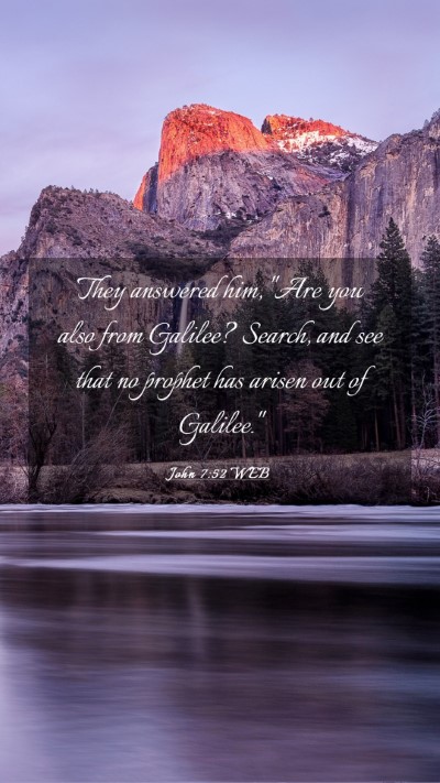 Picture 03 - John 7:52 WEB Mobile Phone Wallpaper - They answered him, 
