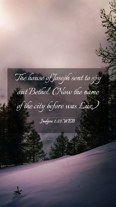 Picture 03 - Judges 1:23 WEB Mobile Phone Wallpaper - The house of Joseph sent to spy out Bethel. (Now - Mobile Bible Verse Wallpaper