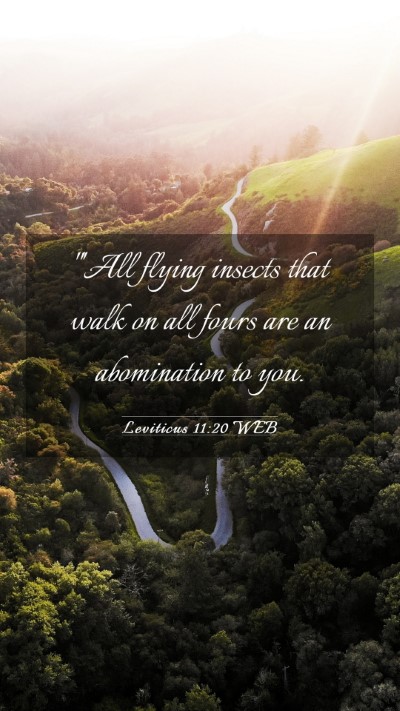 Picture 03 - Leviticus 11:20 WEB Mobile Phone Wallpaper - 